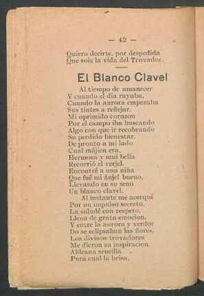El Blanco Clavel
