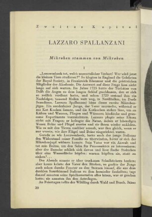 Zweites Kapitel Lazzaro Spallanzani Mikroben stammen von Mikroben