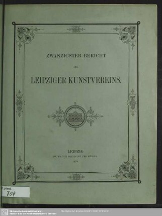 20.1879: Bericht des Leipziger Kunstvereins