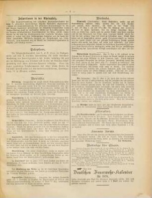 Zeitung für Feuerlöschwesen : Heimatorgan der bayerischen freiwilligen Feuerwehren. 1878