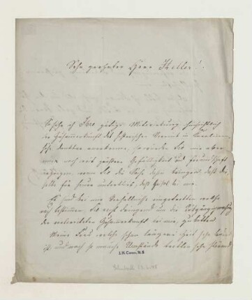 Brief von Schuberth an Joseph Heller