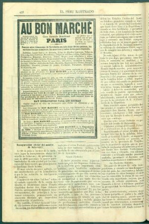 Inauguración oficial del muelle de Salaverry. : [De "El Independiente" de Trujillo.]