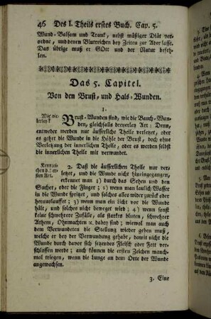 Das 5. Capitel. Von den Brust- und Hals-Wunden.