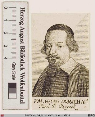 Bildnis Johann Georg Dorsch (lat. Dorscheus od. Dorschaeus)