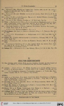 II. Kultur-Geschichte (Nr.371-1201)