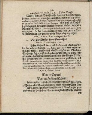 Das 9. Capittel. Von der Heiligen Schrifft.