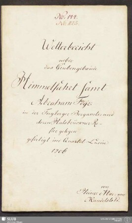 Wetterbericht ueber das Grubengebäude Himmelfahrt samt Abraham Fdgr: in der Freyberger Bergamts- und deren Halsbrückner Revier gelegen - 17.6928 4.