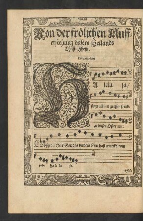 Von der frölichen Aufferstehung unsers Heilands Christi Jhesu.
