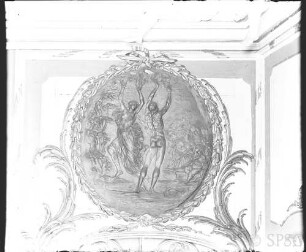 Potsdam, Neues Palais, 1. Obergeschoß, Obere Galerie, R.: 241, Tondo über der östlichen Tür der Nordwand.