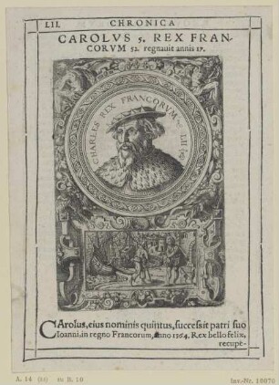 Bildnis des Carlovs 5. Rex Francorvm