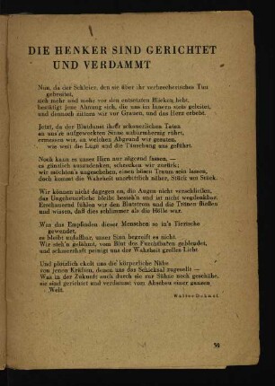 Die Henker sind gerichtet und verdammt