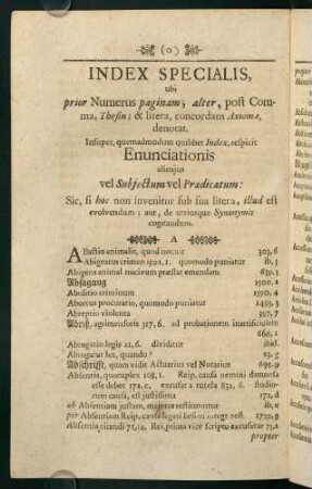 uuuuu1v-eeeeee6r, Index Specialis, ubi prior Numerus paginam; alter, post Comma, Thesin; & litera, concordans Axioma, denotat.