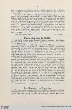 1: Das Geschütz von Ampurias