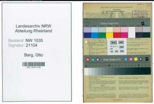 Entnazifizierung Otto Barg , geb. 05.02.1921 (Bergbauangestellter)