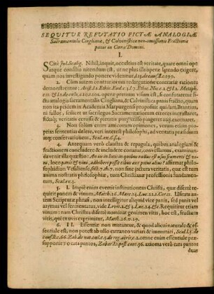 Sequitur Refutatio Fictae Analogiae Sacramentalis Cinglianae ...