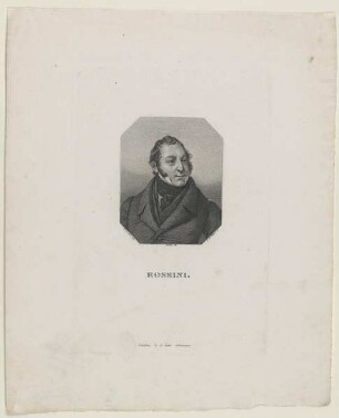 Bildnis des Gioachino Rossini