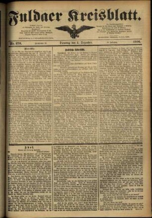 Ausgabe vom Dienstag, den 04. Dezember 1906.