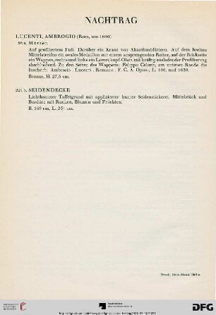 Nachtrag (Nr. 96a-221b)