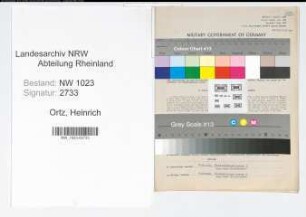 Entnazifizierung Heinrich Ortz , geb. 31.08.1893 (Kaufmann)