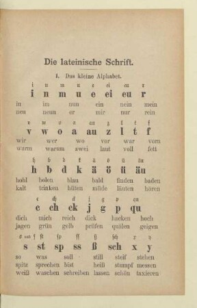 Die lateinische Schrift
