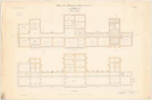 Kaiserin-Augusta-Gymnasium, Koblenz Klassengebäude: Grundriss KG, EG 1:100