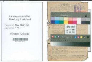 Entnazifizierung Andreas Hintzen , geb. 19.11.1900 (Schlosser)