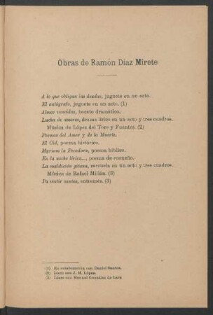 Obras de Ramón Díaz Mirete