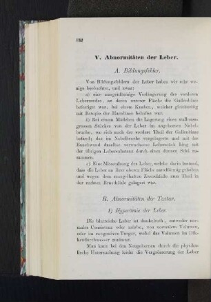 V. Abnormitäten der Leber.