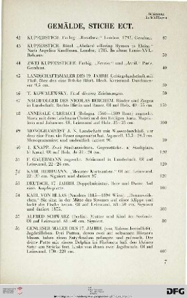 Gemälde, Stiche etc. (Nr. 42-61)