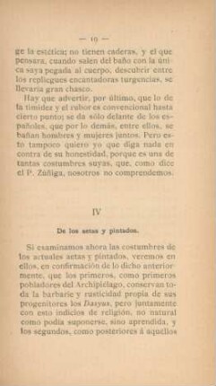 IV. De los aetas y pintados