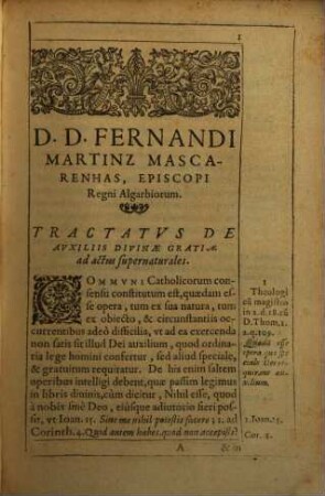 Tractatus de auxiliis divinae gratiae, ad actus supernaturales