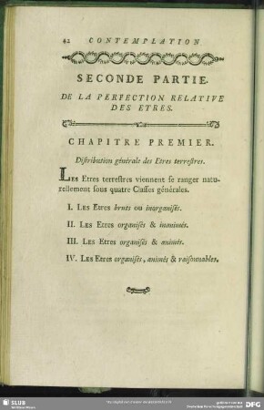 Seconde Partie. De La Perfection Relative Des Etres