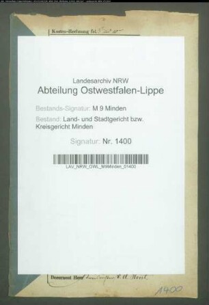 Sonstige: Lührmann, Cord Heinrich; Sonstige: Lührmann, Christine, geb. Waltking: