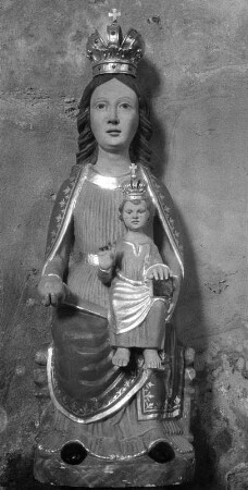 Kopie einer gotischen Madonna : Kopie einer gotischen Madonna. Holz, geschnitzt, gefaßt (1801/1900). Riegersberg-Reinberg, Filialkirche Sankt Nikolaus