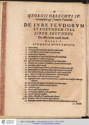 DE IVRE FEUDORUM ET EORUNDEM IVRE. LIBER SECUNDUS. De efficiente causa feudi. CAPUT I.