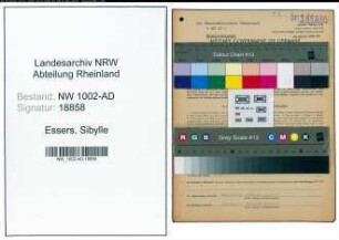 Entnazifizierung Sibylle Essers, geb. 12.10.1909 (Kaufm.Angestellte)
