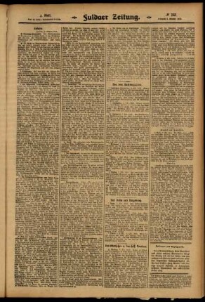 Zweite Ausgabe vom Mittwoch, den 08. Oktober 1913.