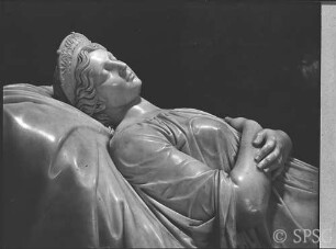 Berlin, Schloss Charlottenburg, Mausoleum, Sarkrophag von Königin Luise, Detail.