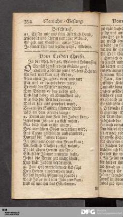 Vom Leiden Christi