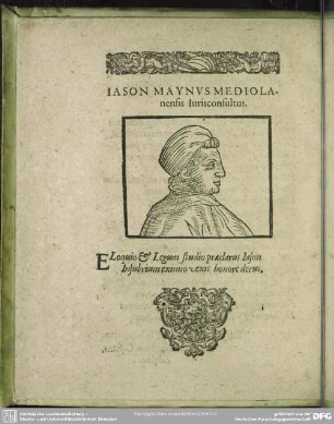 Iason Maynus Mediolanensis Iurisconsultus