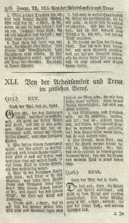 XLI. Von der Arbeitsamkeit und Treue im zeitlichen Beruf.