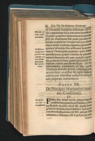 Caput VII. De Principio Normativo interno, Conscientia.