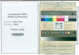 Entnazifizierung Liddy Fischer , geb. 27.12.1894 (Beamtin)