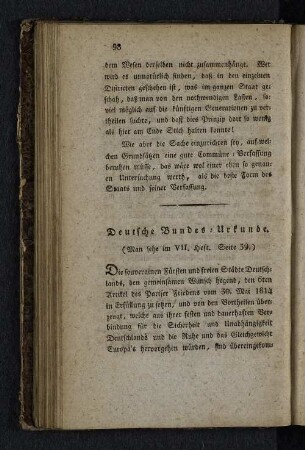 Deutsche Bundes-Urkunde.