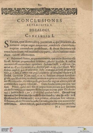 Conclusiones Expraecepto V Decalogi