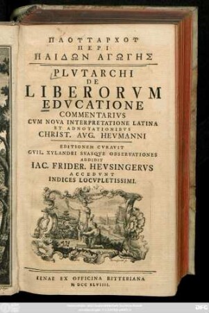 Plutarchos Peri Paidōn Agōgēs