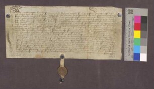 Verschreibung eines Wachszinses an ULF Kapelle zu Villingen durch Henslin Stunder von Weilersbach.