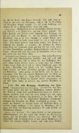 § 42. Der erste Kreuzzug. Eroberung von Jerusalem