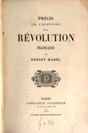 Précis de l'histoire de la Révolution française