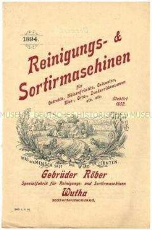 Reinigungs- und Sortiermaschinen